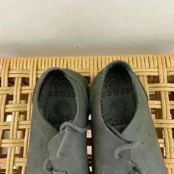 Crocs casual Oxford shoes venture green, men’s size 11 - Picture 3 of 5